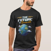 Erneuerbare Energie des Earth Day T-Shirt (Vorderseite)