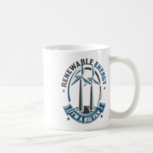 Erneuerbare Energie ist ein großes Fan-Umweltprogr Kaffeetasse