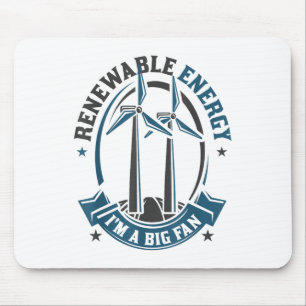 Erneuerbare Energie ist ein großes Fan-Umweltprogr Mousepad