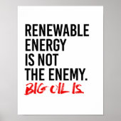 ERNEUERBARE ENERGIE IST NICHT DER ENEMY - - Pro-Sc Poster (Vorne)