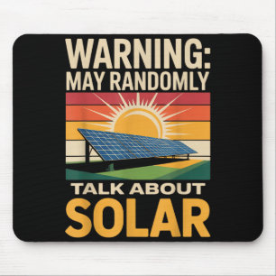 Erneuerbare Energie Redet Zufällig Über Solarpanel Mousepad