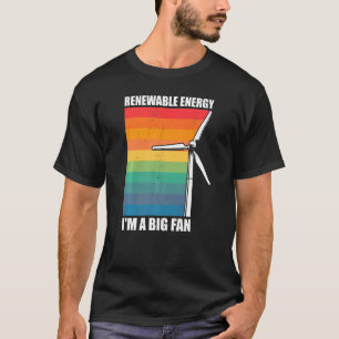 Erneuerbare Energie Windkraftanlage Vintage Windmü T-Shirt