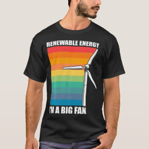 Erneuerbare Energie Windkraftanlage Vintage Windmü T-Shirt