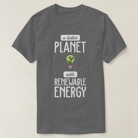 Erneuerbare Energien bei der Energiewende T-Shirt (Design vorne)