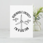 Erneuerbare Energien Dankeskarte (Stehend Vorderseite)