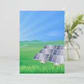 Erneuerbare Energien Einladung (Stehend Vorderseite)