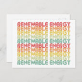 Erneuerbare Energien Postkarte (Vorne/Hinten)