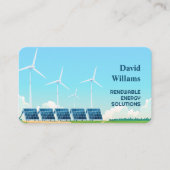 Erneuerbare Energien Visitenkarte (Vorderseite)