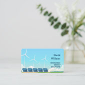 Erneuerbare Energien Visitenkarte (Stehend Vorderseite)