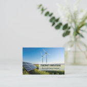 Erneuerbare Energien Visitenkarte (Stehend Vorderseite)