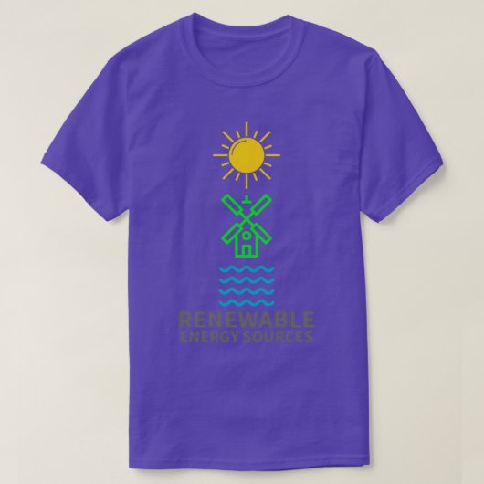 Erneuerbare Energiequellen T-Shirt (Design vorne)