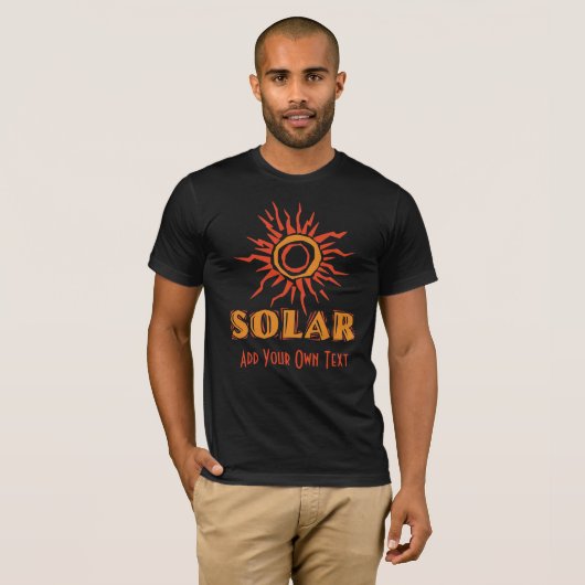 Erneuerbare Klimaänderung für Solarenergie im Powe T-Shirt (Vorne ganz)