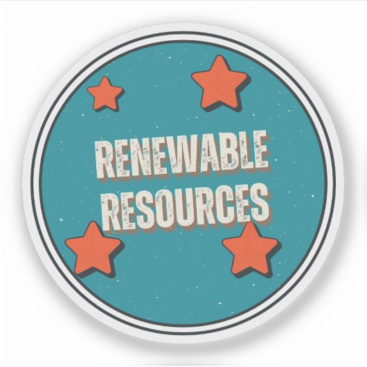 Erneuerbare Ressourcen Aufkleber (Vorderseite)