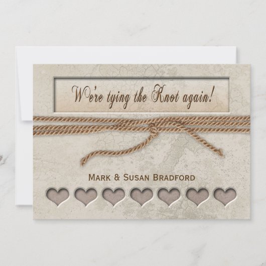 Erneuerbare Stimmen Einladung - Den Knoten binden (Vorderseite)