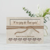 Erneuerbare Stimmen Einladung - Den Knoten binden (Stehend Vorderseite)