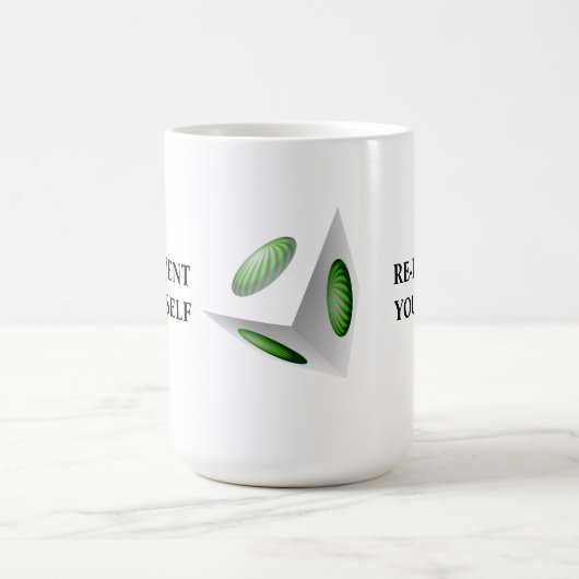 Erneuere dich 3D-Design Kaffeetasse (Mittel)