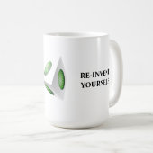Erneuere dich 3D-Design Kaffeetasse (VorderseiteRechts)