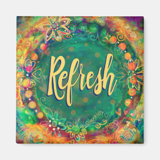 Erneuern Hübscher Spaß Inspirierend Blumen-Inspiri Magnet