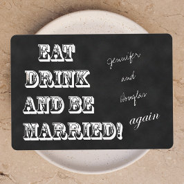 Erneuern Sie Ihren Drink und Verheiratet sein Einladung