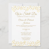 Erneuern wir noch immer goldene Lieben Einladung (Vorderseite)