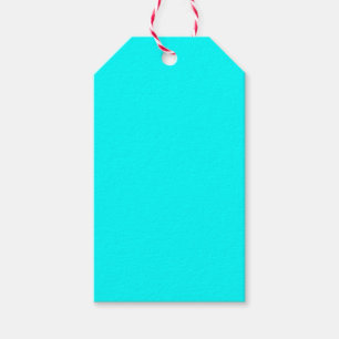 Erneuernde blauer NeonTürkis-feste helle Farbe Geschenkanhänger