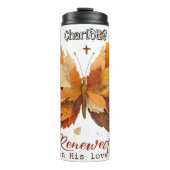 Erneuert in seiner Liebe Thermosbecher (Vorderseite)