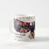 Erneuerte Stärke: Isaiah 40:31 Persönliche Umarmun Kaffeetasse (Vorderseite Links)