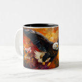 Erneuerte Stärke: Isaiah 40:31 Persönliche Umarmun Zweifarbige Tasse (Vorderseite Links)