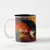 Erneuerte Stärke: Isaiah 40:31 Persönliche Umarmun Zweifarbige Tasse (Links)