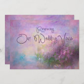 Erneuerung der Ehefrauen - Lilac Bliss Einladung (Vorne/Hinten)