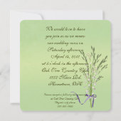 Erneuerung der Ehegewohnheiten Einladung (Rückseite)