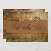 ERNEUERUNG DER HOCHZEIT IM HERBST EINLADUNG (Vorne/Hinten)