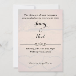 Erneuerung der Sonnenuntergang-Hochzeitsstimmung Einladung