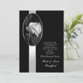 ERNEUERUNG DER STIMMEN - EINLADUNG - Rose B/W (Stehend Vorderseite)