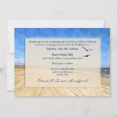 ERNEUERUNG DER VOWS BEACH INVIATION - ZWEI HERZEN EINLADUNG (Rückseite)