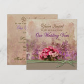 ERNEUERUNG DER VOWS-EINLADUNG - GARTEN EINLADUNG (Vorne/Hinten)