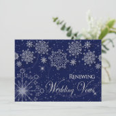 ERNEUERUNG DER WÄHRUNGEN - INVIATION-WINTER-SCHNEE EINLADUNG (Stehend Vorderseite)