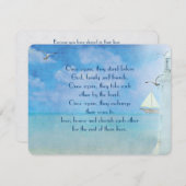 Erneuerung des Nautic White Lighthouse Einladung (Vorne/Hinten)