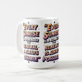 Erneuerung und Hoffnung - Inspiration für Sonnenau Kaffeetasse (Vorderseite Links)