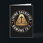 Erneuerung und Transformation Römer12_1 Christlich Karte<br><div class="desc">Erneuerung und Transformation Römer12_1 Christlicher Bibelvers</div>