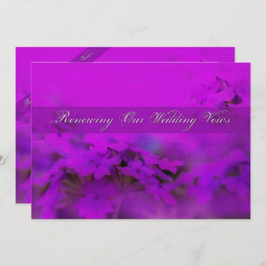 Erneuerung unserer Ehegatten - Einladung (Vorne/Hinten)