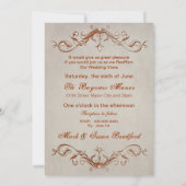 Erneuerung unserer Stimmen - Orange/Beige - Design Einladung (Rückseite)