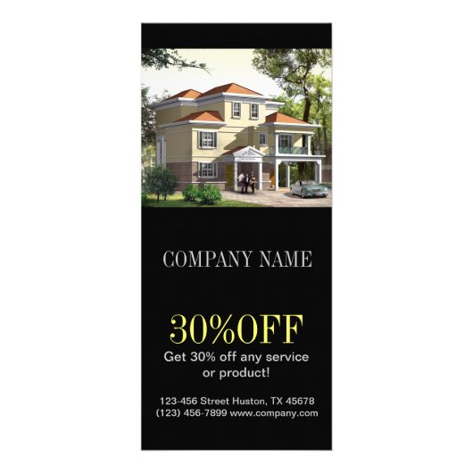 Erneuerungs-Bau-Zuhause, das Realtor umgestaltet Werbekarte (Vorne)