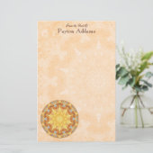 Erneuerungs-Mandala-kundenspezifisches Briefpapier (Stehend Vorderseite)