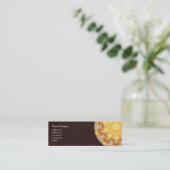 Erneuerungs-Mandala-Profil-Visitenkarte Mini Visitenkarte (Stehend Vorderseite)