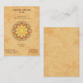 Erneuerungs-Mandala - vertikale Visitenkarte (Vorne/Hinten)