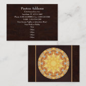 Erneuerungs-Mandala-Visitenkarte Visitenkarte (Vorne/Hinten)