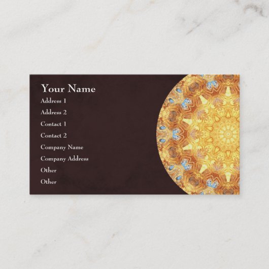Erneuerungs-Mandala-Visitenkarte Visitenkarte (Vorderseite)