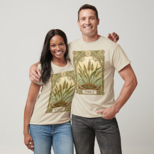 Erneuerungsknospen Art Nouveau Sabzeh Illustration T-Shirt