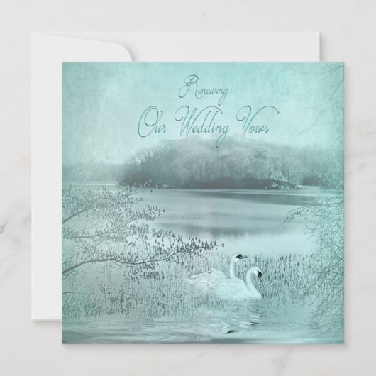 ERNEUERUNGSVOWS-EINLADUNG - LANDSCHAFTLICHER SCHWA EINLADUNG (Vorderseite)